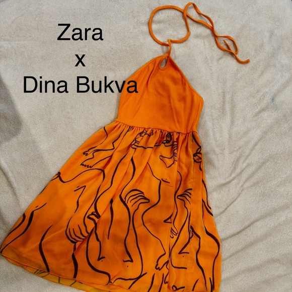Zara x Dina Bukva Design Dress Size Medium - Picture 1 of 5